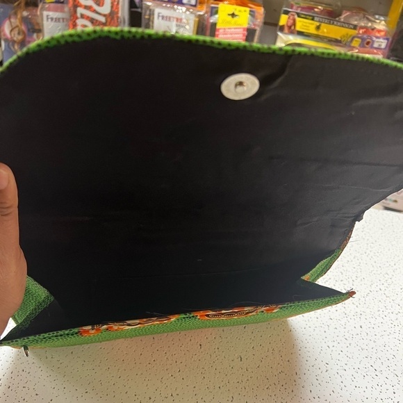 Green and Orange Game Changer Mid-Size Clutch - Picture 8 of 9